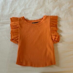 Zara orange Tank Top